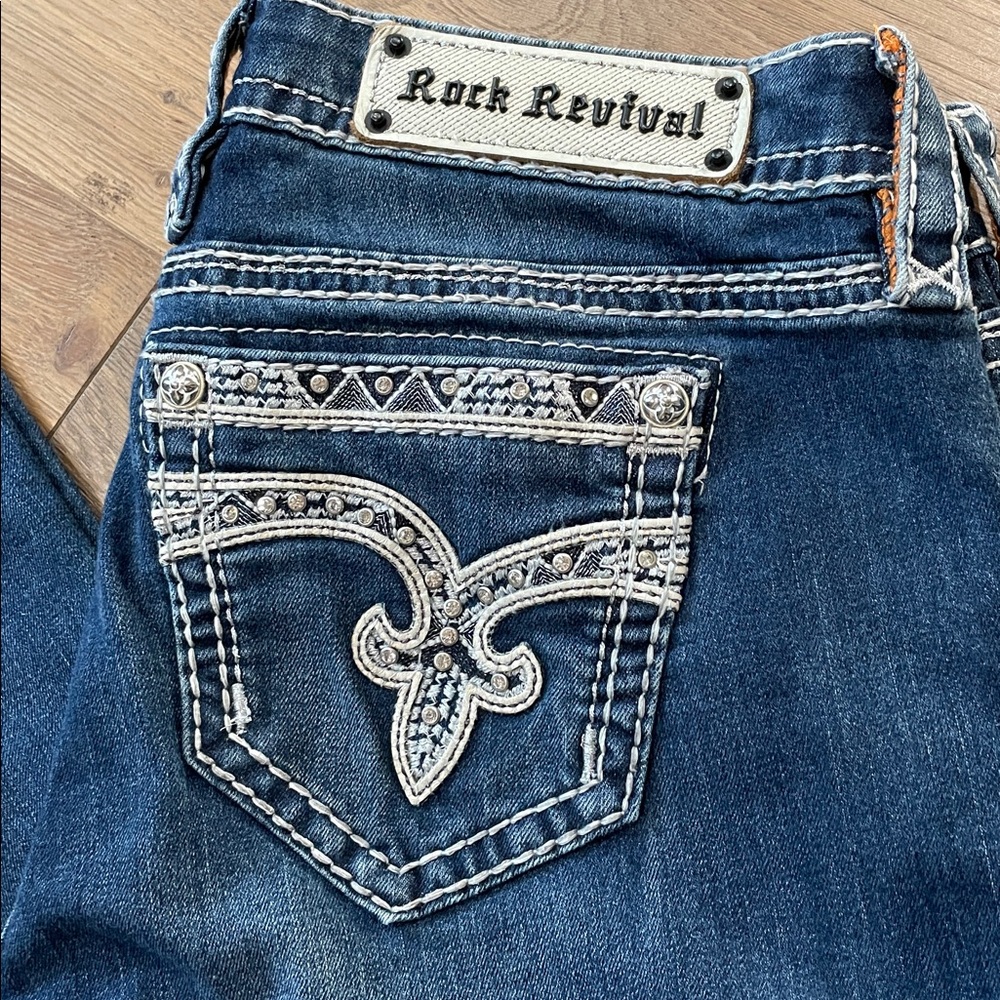 Rock Revival Chereen Boot Easy Jeans Size 29 - Picture 2 of 10